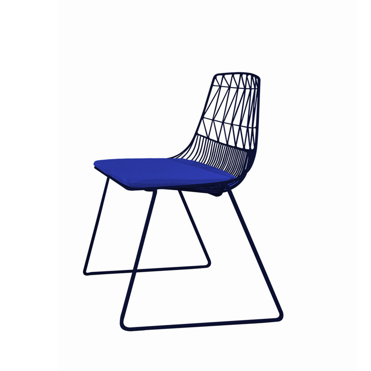Lucy Black Metal Saddle Style Counter Stool