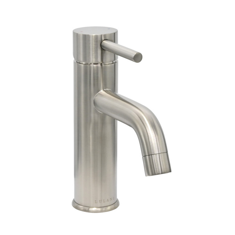 St. Lucia Brushed Nickel Single Hole Bathroom Faucet