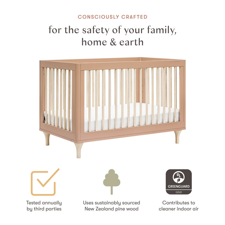 Canyon and Washed Natural Pine Convertible Crib