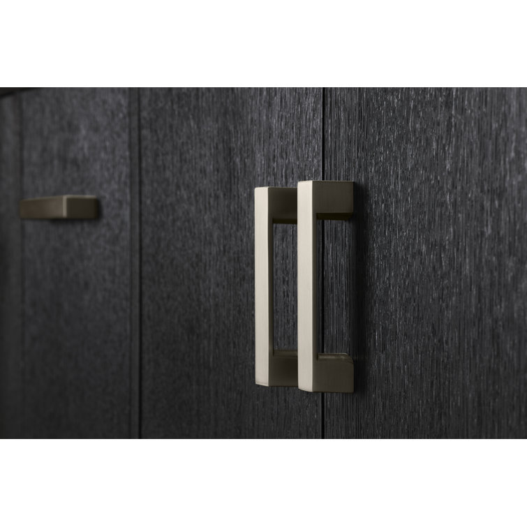 Carbon Oak Double Sink Freestanding Bathroom Vanity with Quartz Top