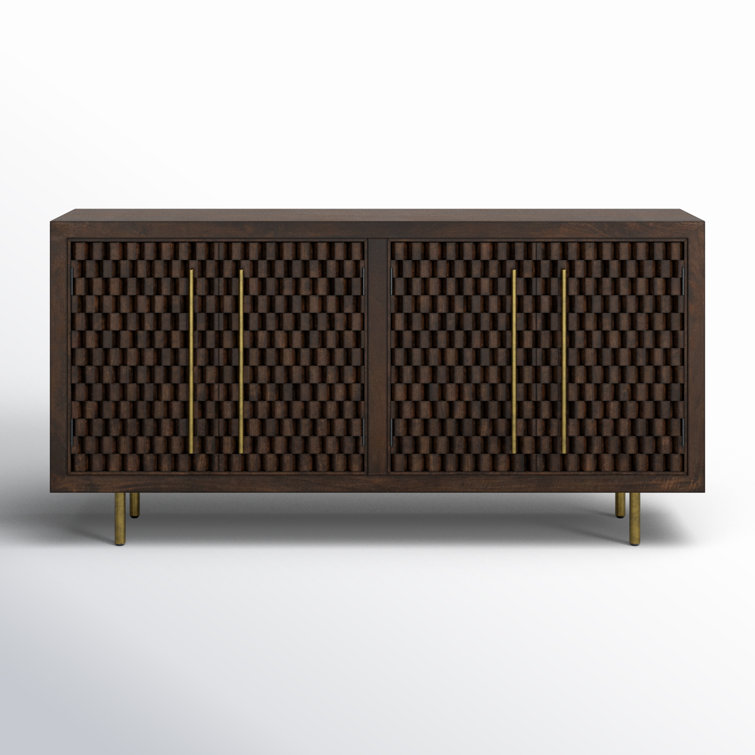 Norwood 72'' Dark Brown Mango Wood Sideboard