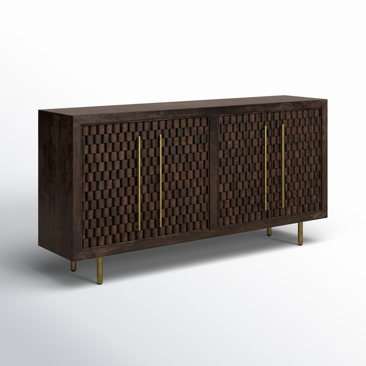 Norwood 72'' Dark Brown Mango Wood Sideboard