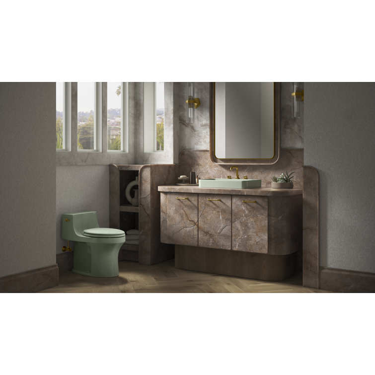 Aspen Green Ceramic Rectangular Vessel Bathroom Sink