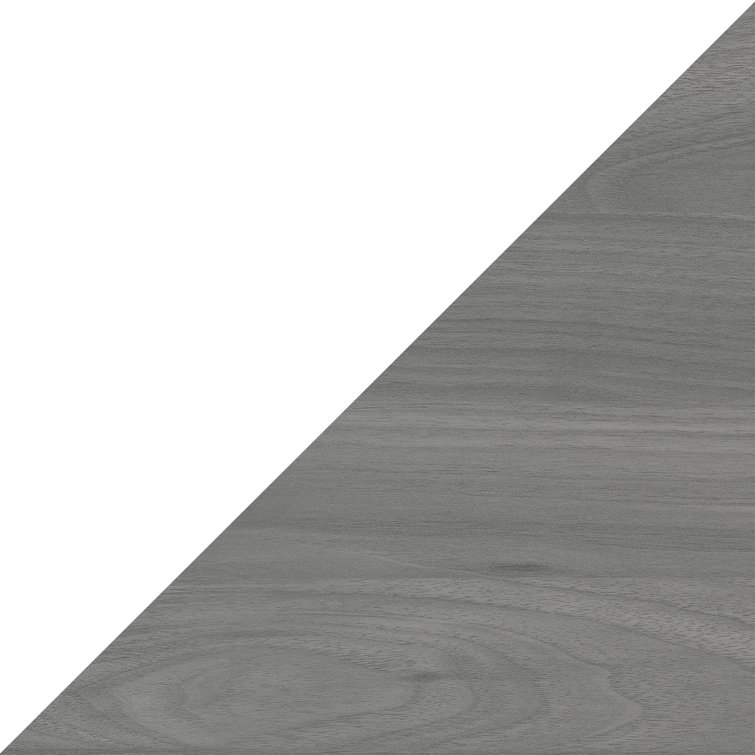 Gray Sand L-Shaped Corner Computer Desk with Wood Finish