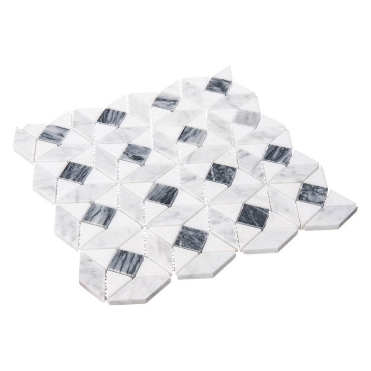 Cimarron Natural Stone Geometric Mosaic Tile Sheet