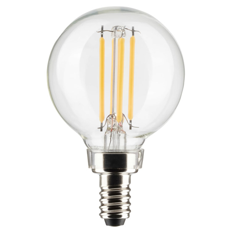5.5 Watt Clear Globe LED Bulb with Warm White Light