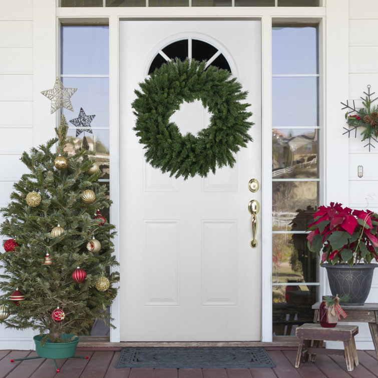 Lush Green 36-Inch Artificial Pine Christmas Wreath