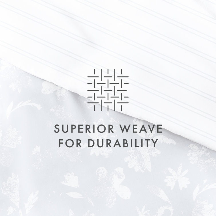 IEnjoy Home Soft Country Home Pattern Reversible Duvet Cover Set