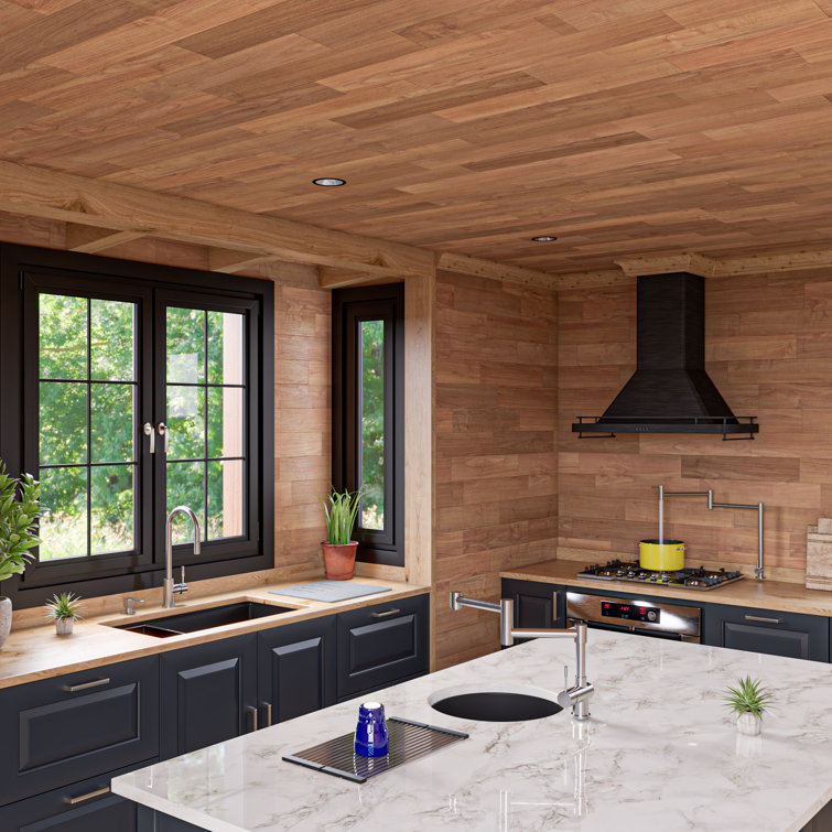 34'' Matte Black Granite Composite Undermount Kitchen Sink