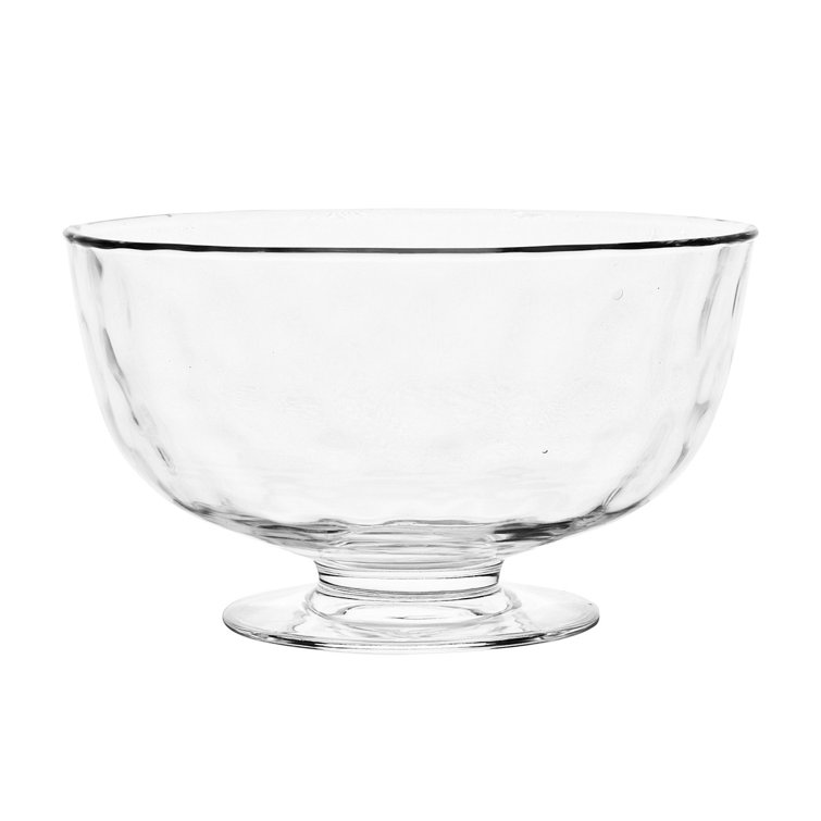 Classic Clear Glass 10" Footed Serving Bowl