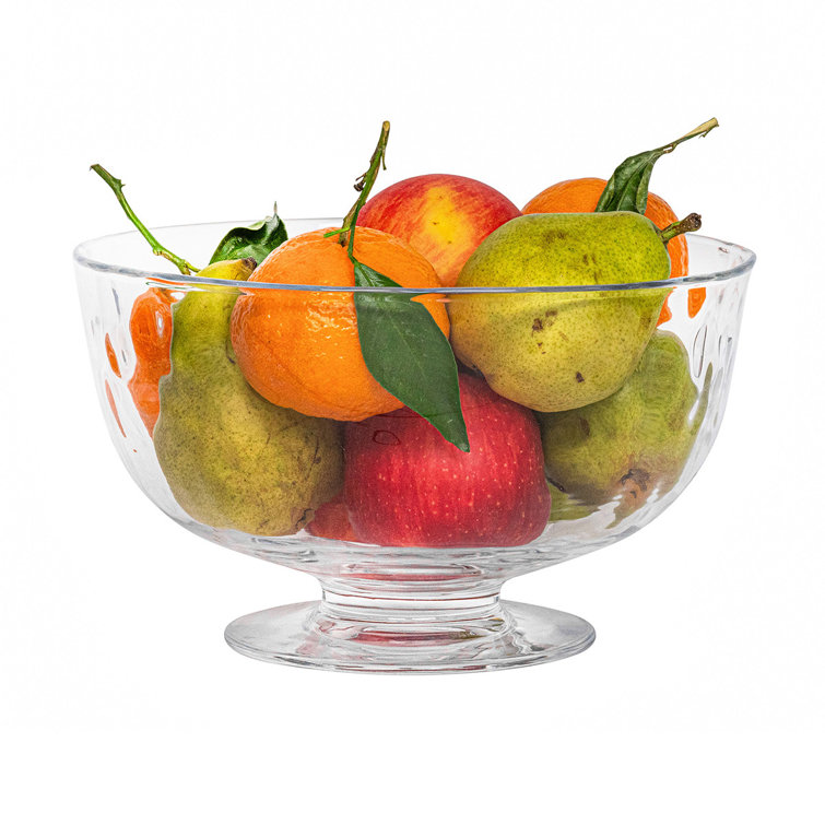 Classic Clear Glass 10" Footed Serving Bowl