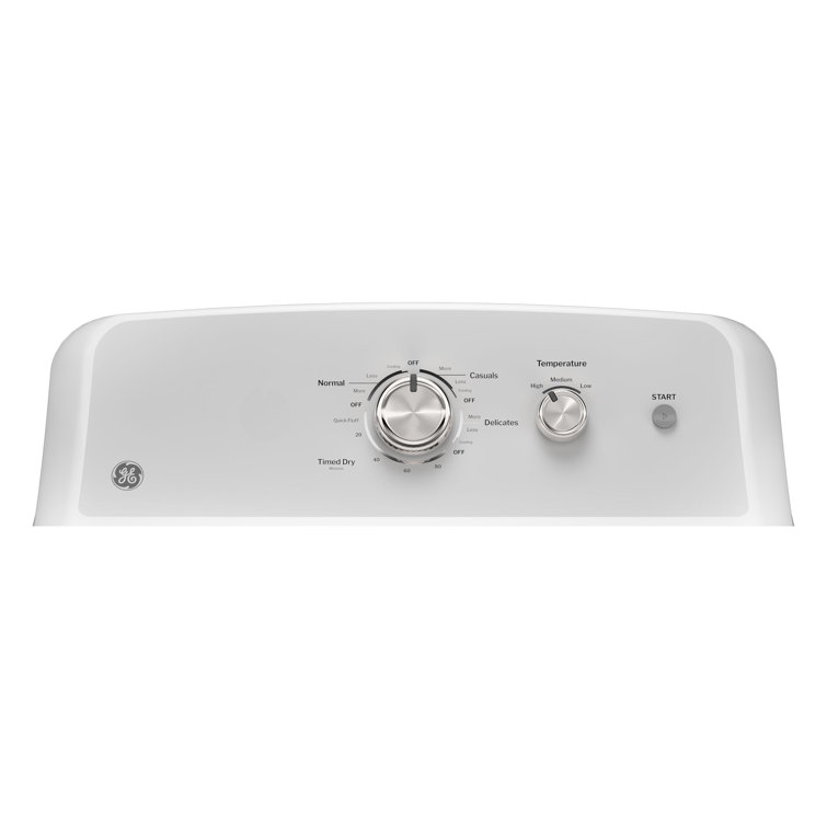 White Energy Star Electric Dryer with Drying Rack