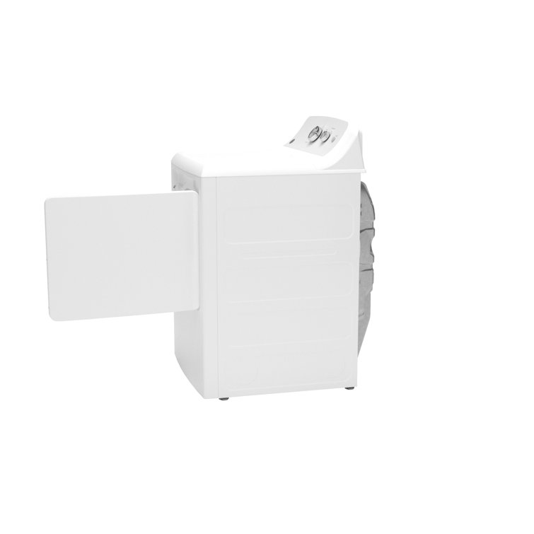 White Energy Star Electric Dryer with Drying Rack
