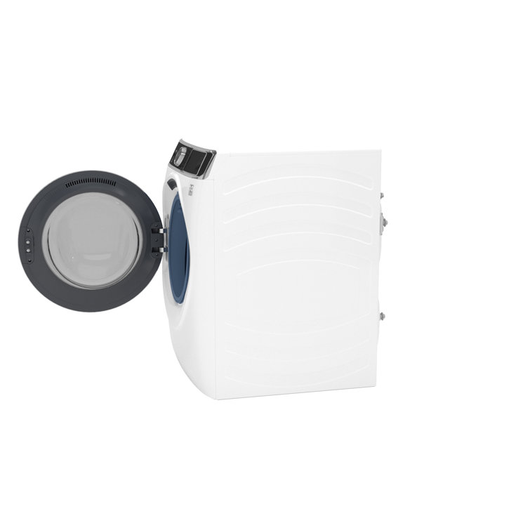White High Efficiency Smart Front Load Washer with Steam Setting