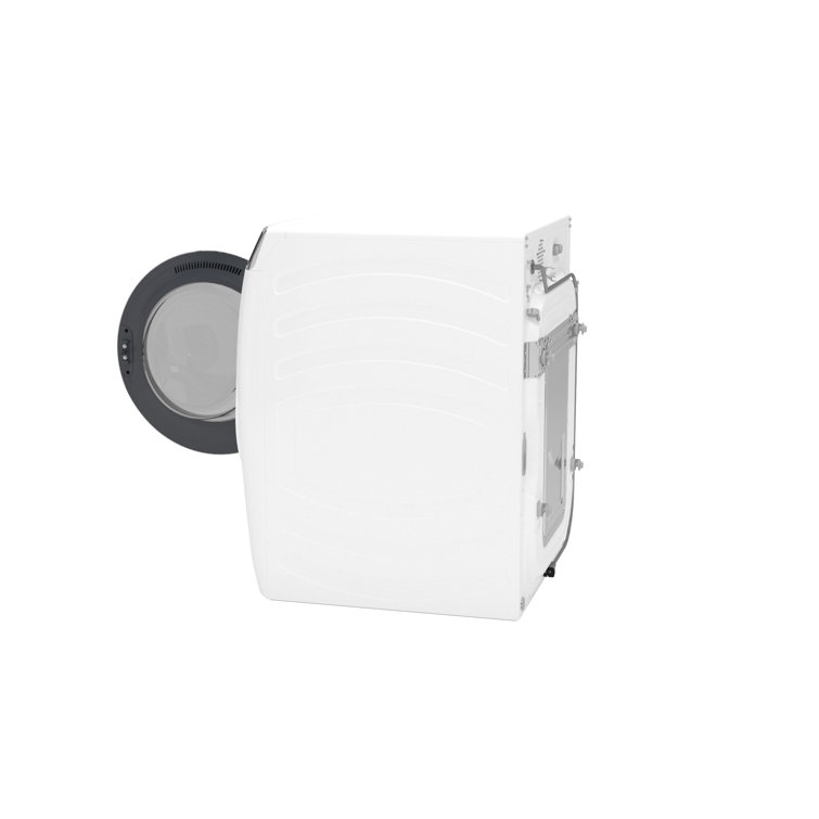 White High Efficiency Smart Front Load Washer with Steam Setting
