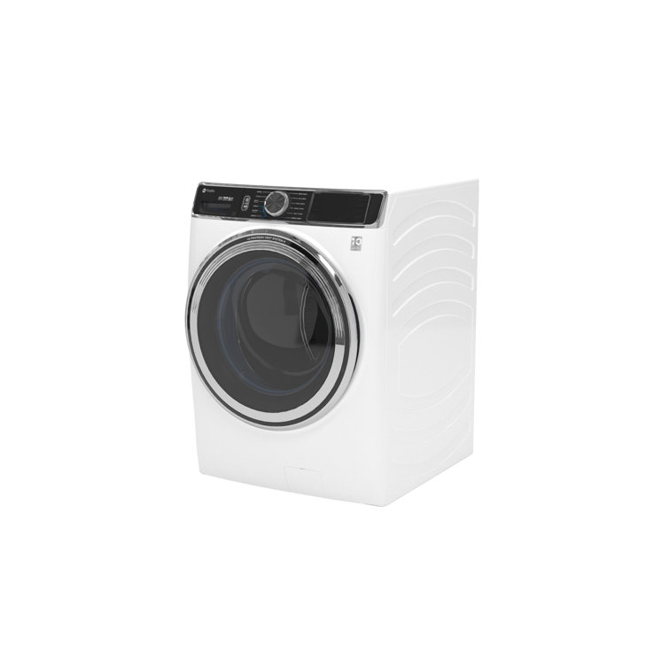 White High Efficiency Smart Front Load Washer with Steam Setting