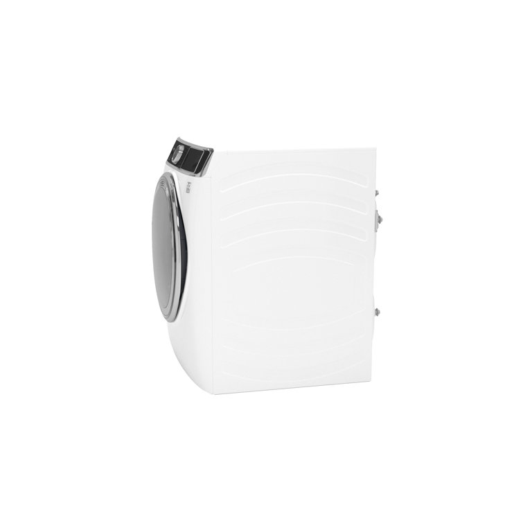 White High Efficiency Smart Front Load Washer with Steam Setting