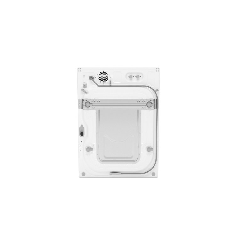 White High Efficiency Smart Front Load Washer with Steam Setting