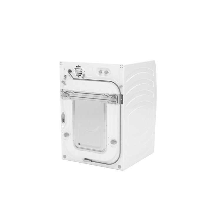 White High Efficiency Smart Front Load Washer with Steam Setting