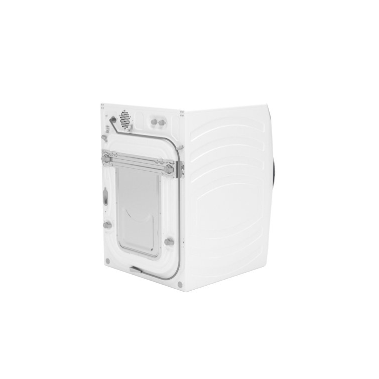 White High Efficiency Smart Front Load Washer with Steam Setting
