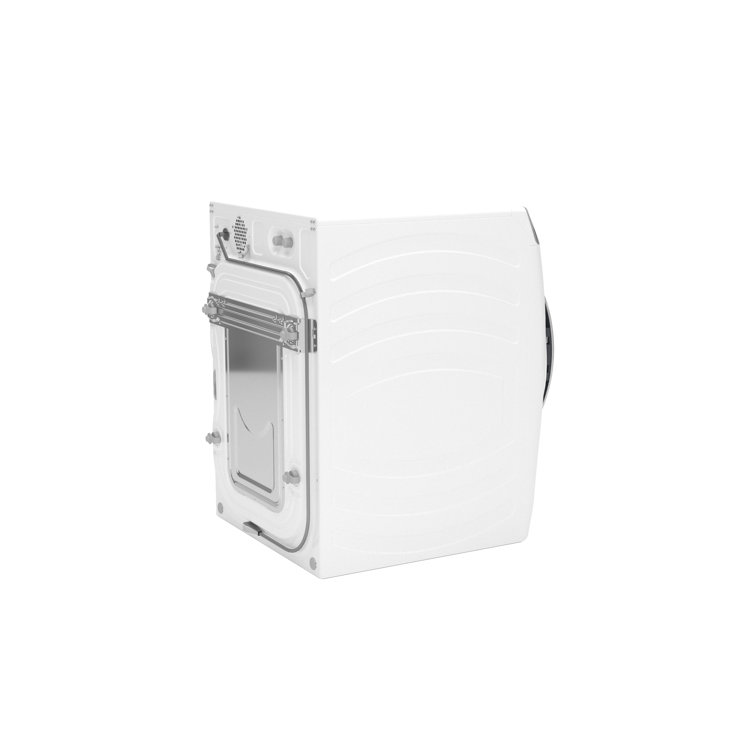 White High Efficiency Smart Front Load Washer with Steam Setting
