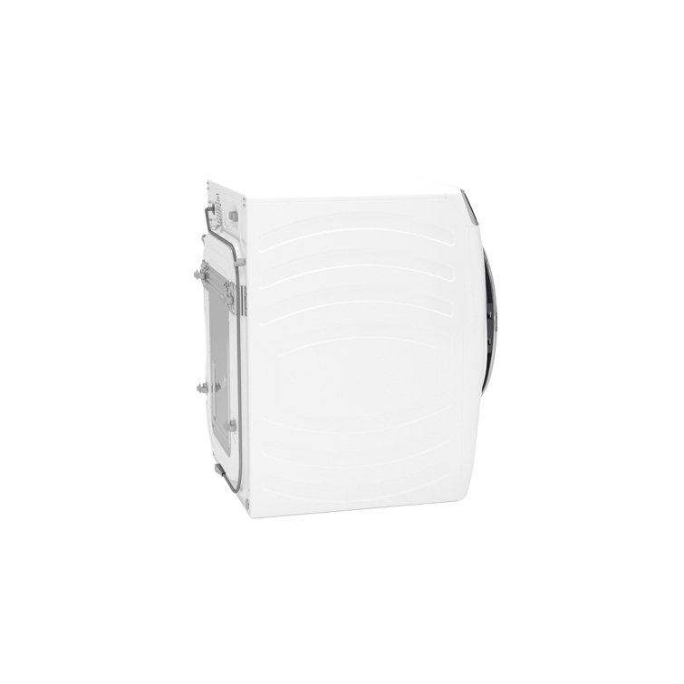 White High Efficiency Smart Front Load Washer with Steam Setting