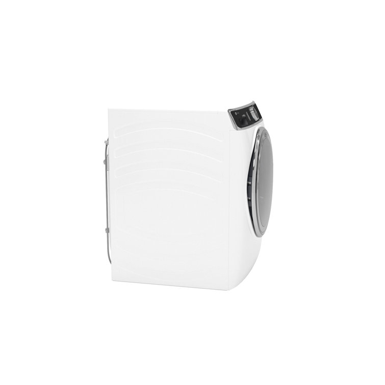 White High Efficiency Smart Front Load Washer with Steam Setting