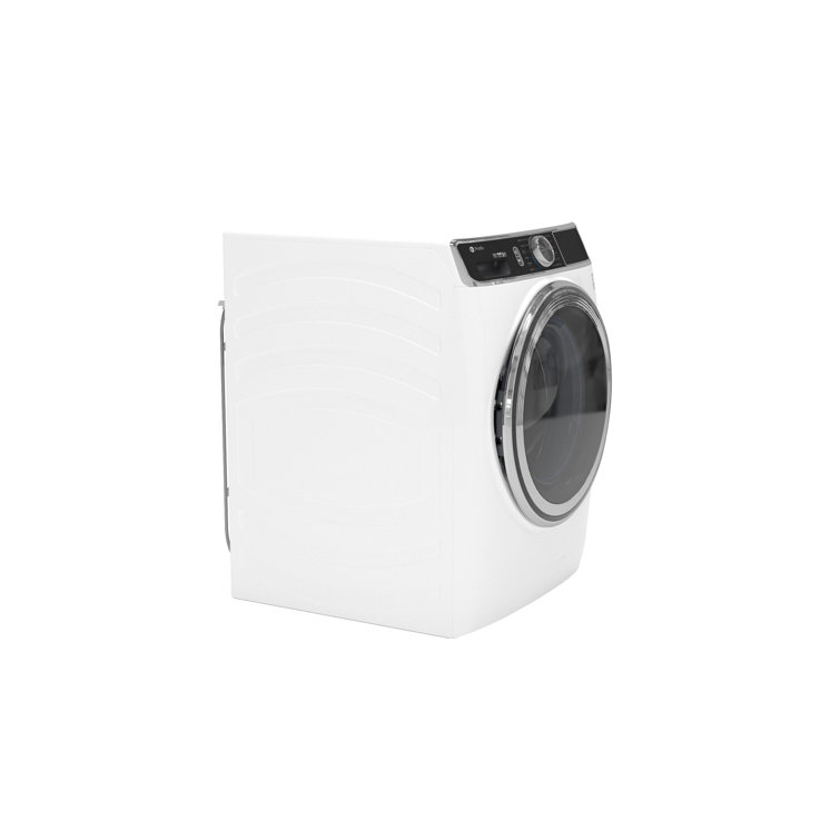 White High Efficiency Smart Front Load Washer with Steam Setting