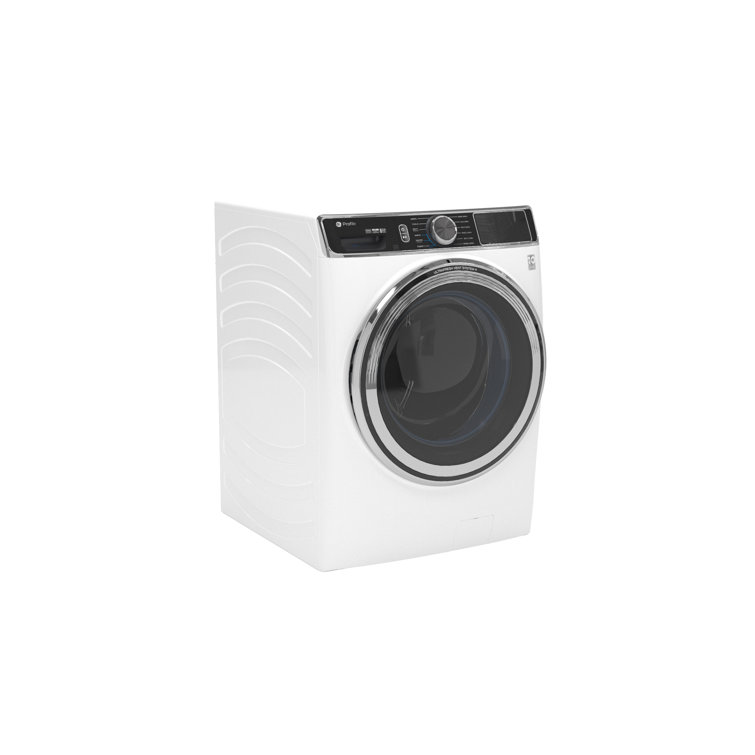 White High Efficiency Smart Front Load Washer with Steam Setting