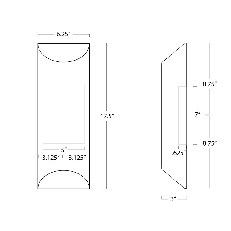 Natural Brass 2-Light Direct Wired Sconce