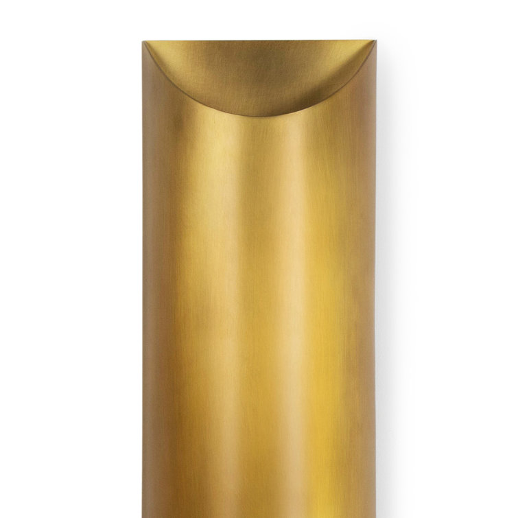 Natural Brass 2-Light Direct Wired Sconce