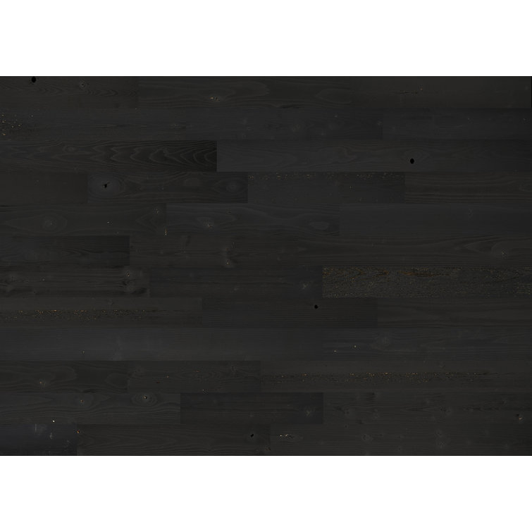 Black Reclaimed Wood Peel & Stick Wall Planks