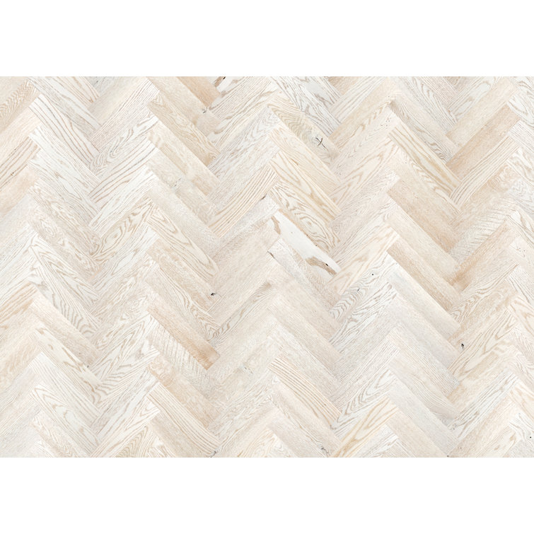 White Oak Herringbone Peel and Stick Wall Planks