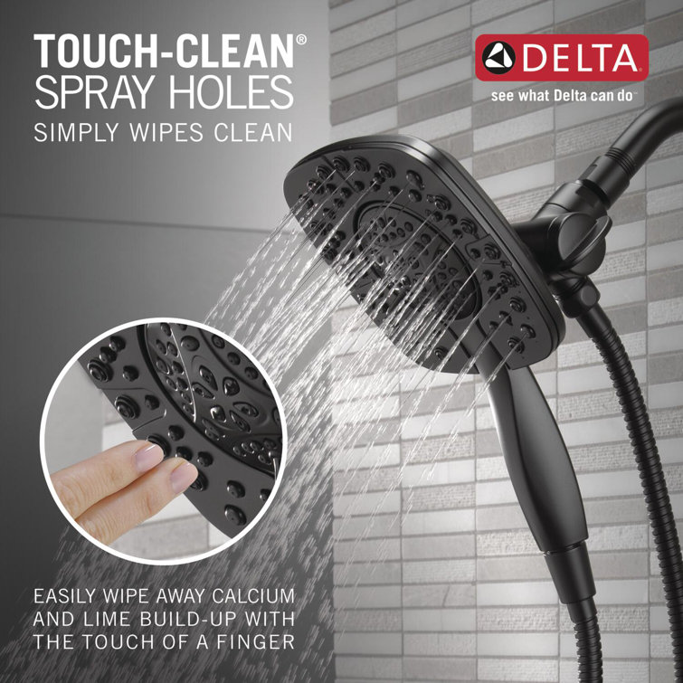 Matte Black Stainless Steel Dual-Function Tub and Shower Faucet Set