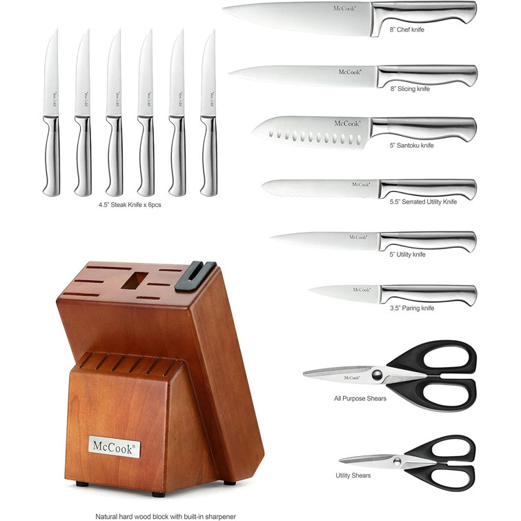 Lambrequin Mc Cook 15 Piece Stainless Steel Knife Set (Set of 15)