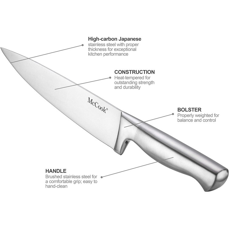 Lambrequin Mc Cook 15 Piece Stainless Steel Knife Set (Set of 15)