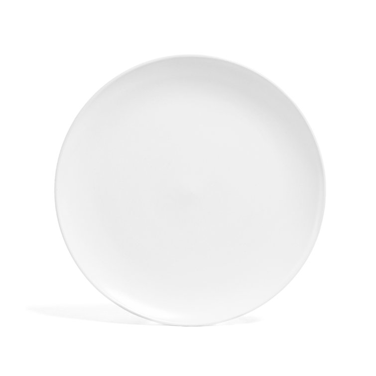 White Round Ceramic 13" Serving Platter