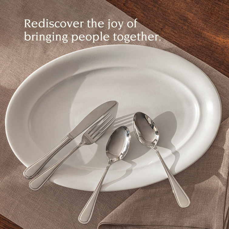 White Ceramic Oval Serving Platter, 11''
