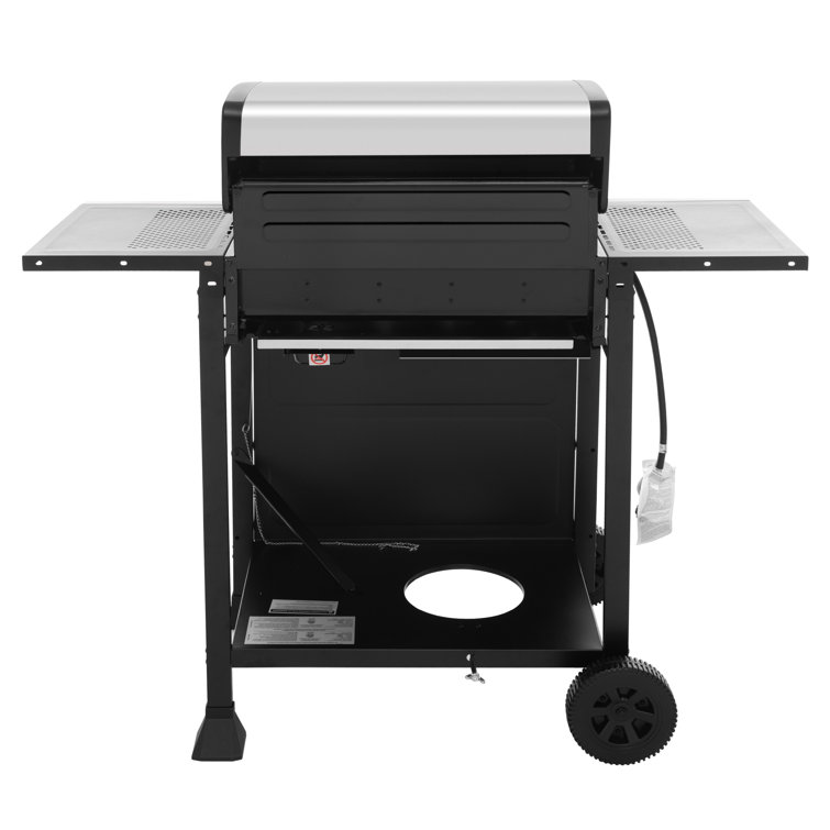 Royal Gourmet 4-Burner Black and Silver Stainless Steel Propane Gas Grill