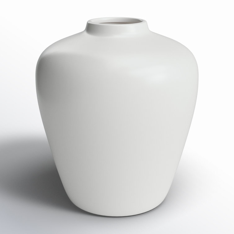 White Ceramic Novelty Table Vase