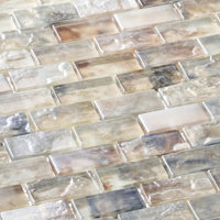 Zalo 1'' x 2'' Haven Glass Brick Joint Mosaic Tile