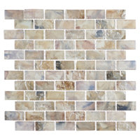 Zalo 1'' x 2'' Haven Glass Brick Joint Mosaic Tile