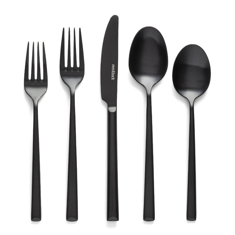 over&back Modern 18/8 Flatware Set - Service for 4