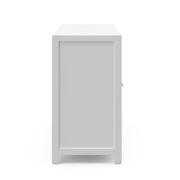 White GREENGUARD Certified 3-Drawer Combo Nursery Dresser