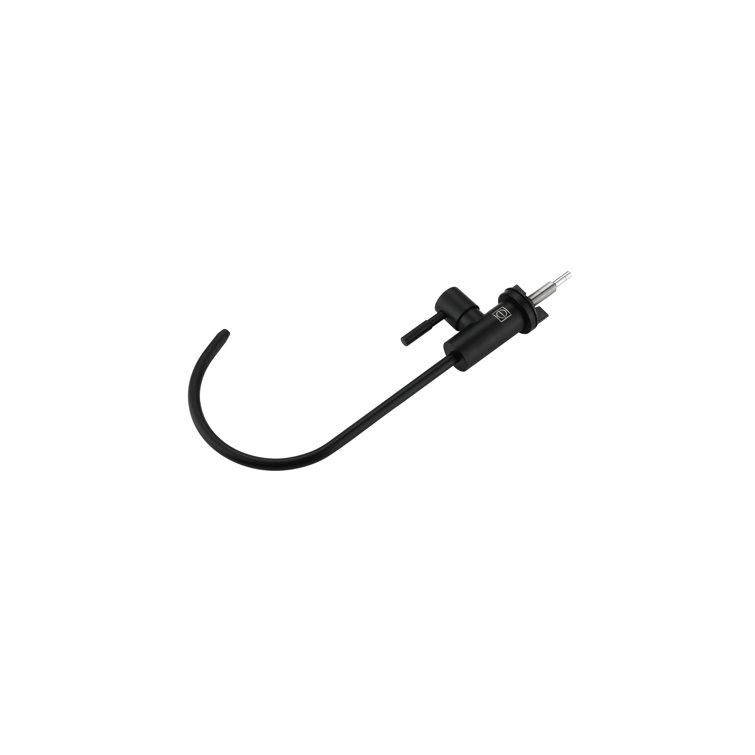 Matte Black Stainless Steel Gooseneck Kitchen Faucet