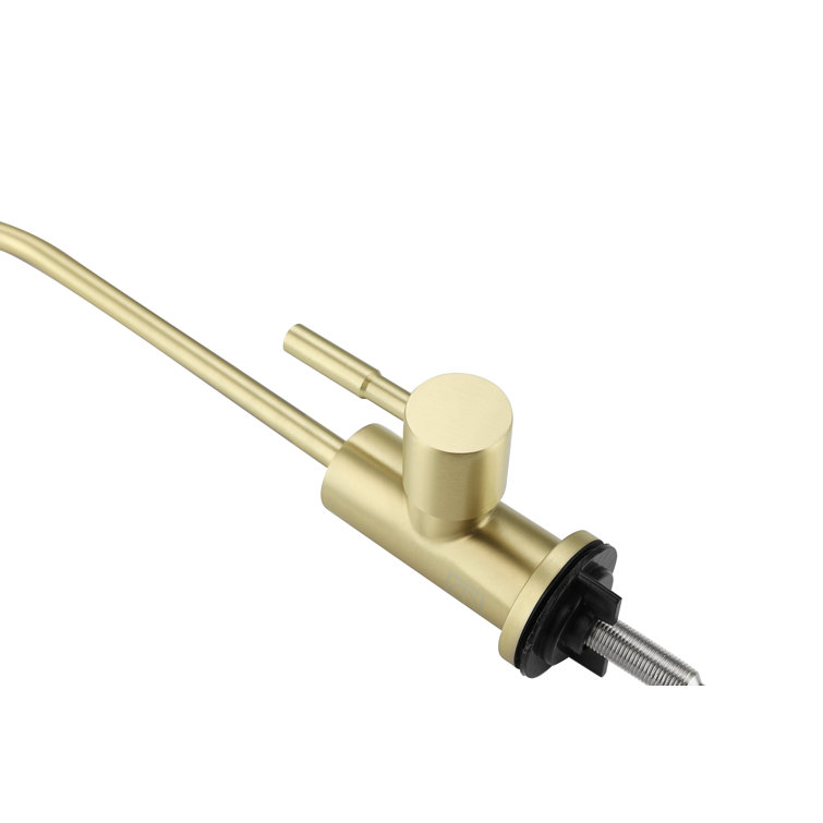 Brushed Gold Stainless Steel Gooseneck Kitchen Faucet