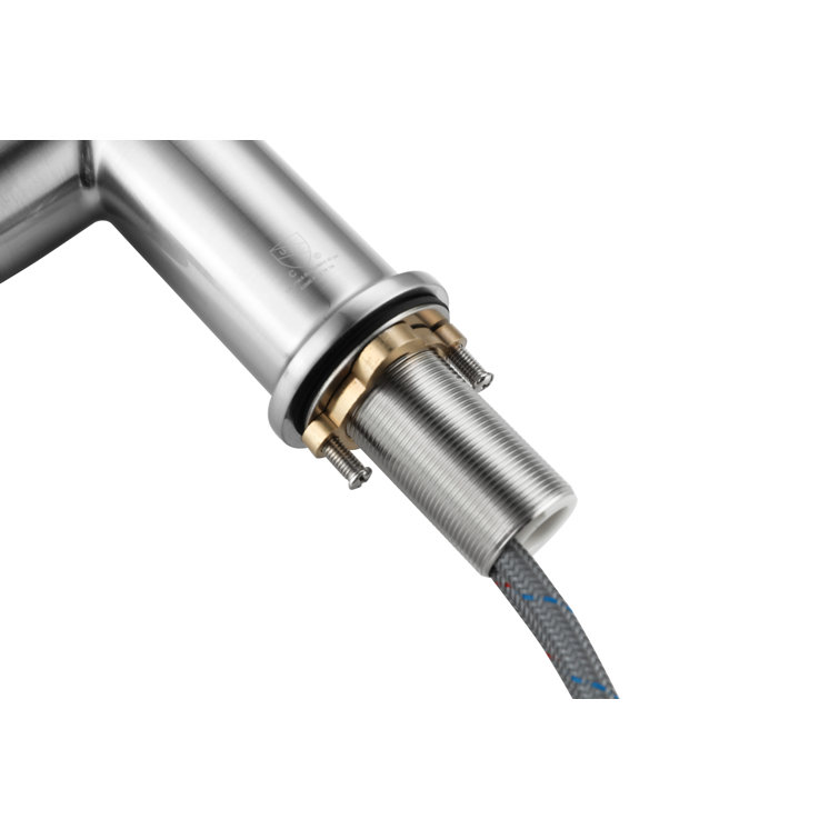 Brushed Nickel Single-Handle Pull-Down Spray Kitchen Faucet