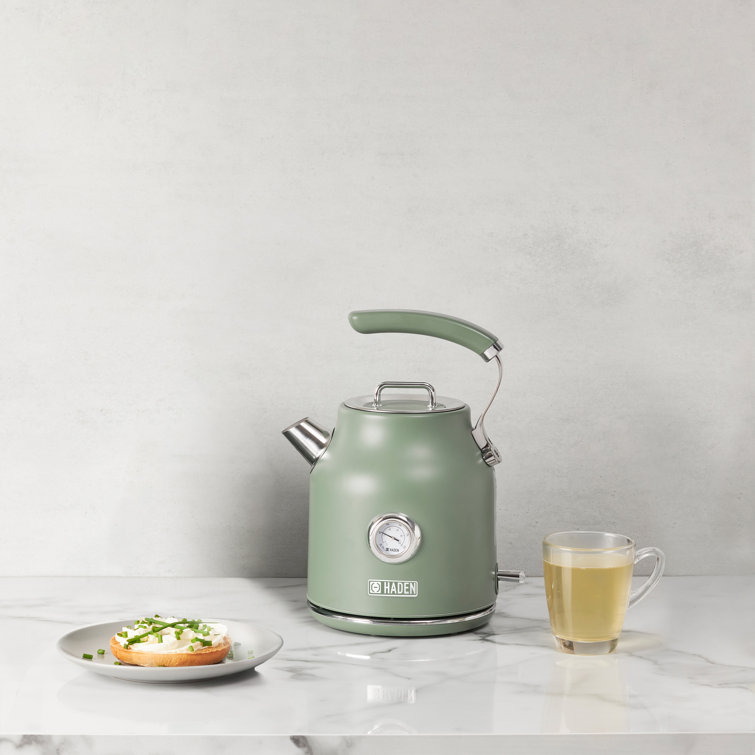 Haden Dorset 1.7L Sage Green Stainless Steel Electric Kettle