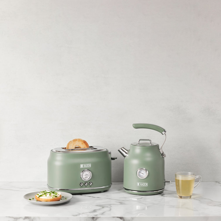 Haden Dorset 1.7L Sage Green Stainless Steel Electric Kettle