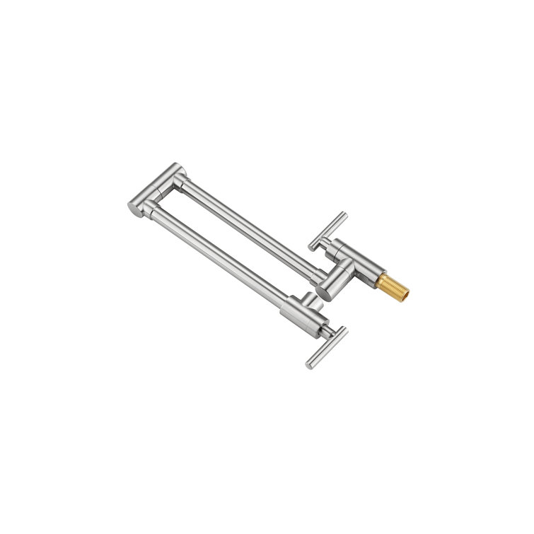 Gabriel Brushed Nickel Wall Mounted Pot Filler Faucet